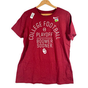 OU Nike T Shirt Womens Size XL Oklahoma Sooners College Football Boomer Sooner